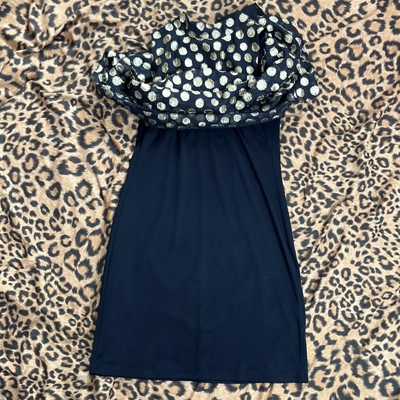 Elle Gold Dot Dress - Picture 3 of 4